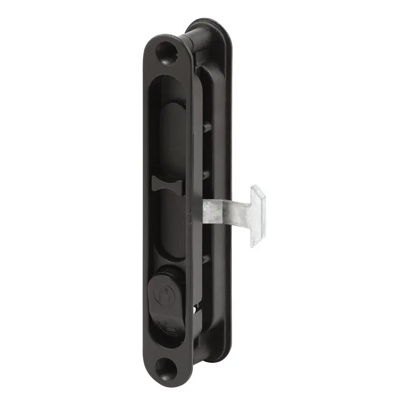 Prime-Line 5.6875 in. L Black Metal Sliding Door Edge Pull