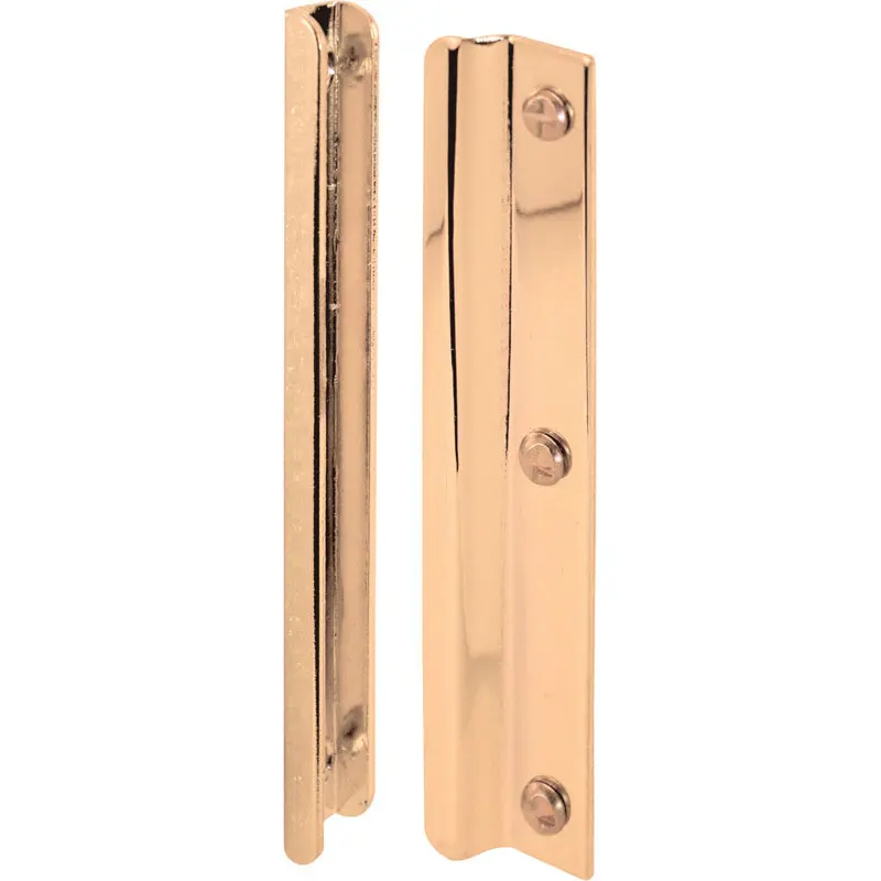 Prime-Line 6 in. H X 6 in. L Brass-Plated Steel Latch Guard - Open Box
