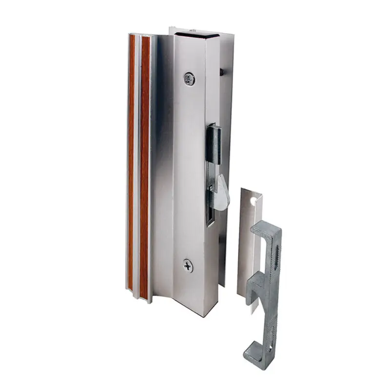 Prime-Line Anodized Aluminum Indoor and Outdoor Patio Door Lock - Open Box