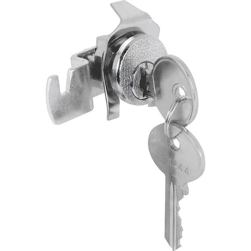 Prime-Line Chrome Steel Counter Clockwise Mailbox Lock - Open Box