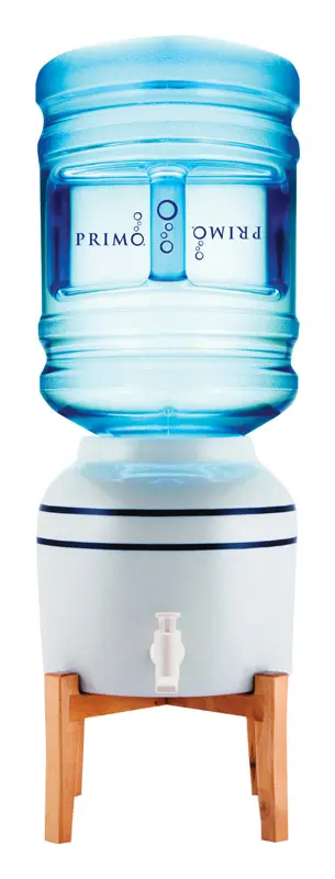 Primo Water Cream Porcelain Portable Bottled Water Dispenser 10 L x 10 W x 16.5 H in. - Deal of The Week