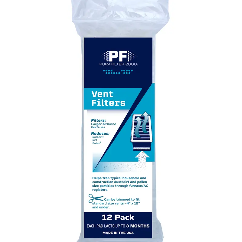 Protect Plus Purafilter 2000 Rectangular Vent Filter 12 H x 4 W in. - Open Box