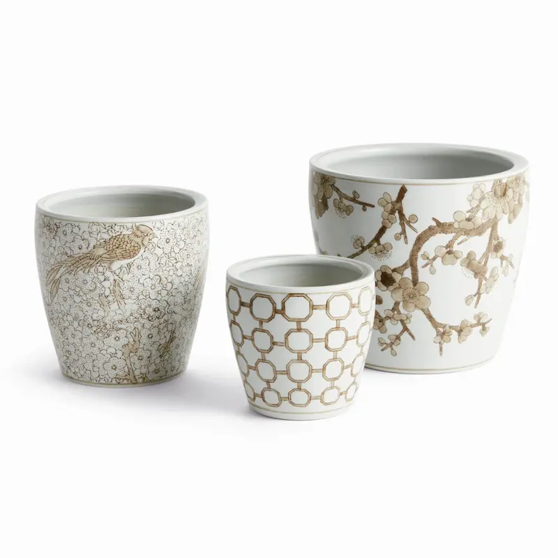 PROVINCE FLOWER POTS, SET OF 3
