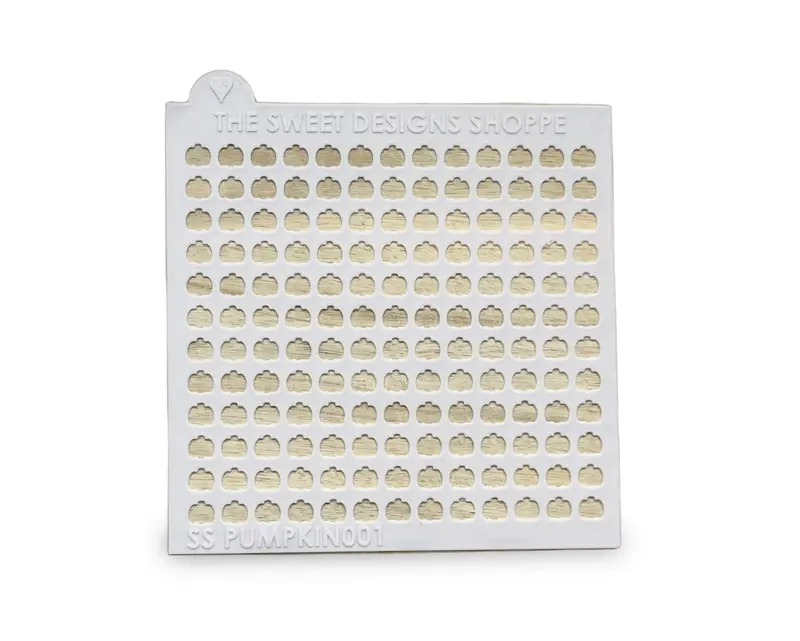 Pumpkin - 8mm x 7mm Pumpkin Size - 0.5mm Thickness - Sprinkle Stencil