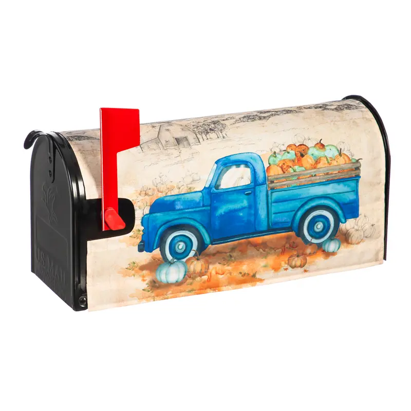 Pumpkin Farm Truck Mailbox Cover,56747