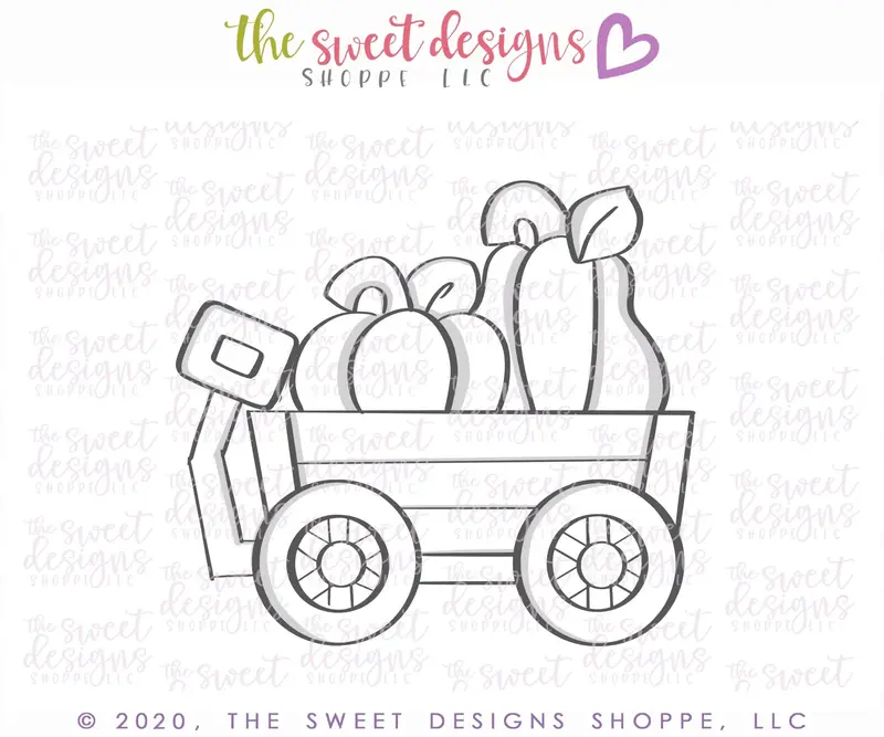 Pumpkin Wagon - Cookie Cutter