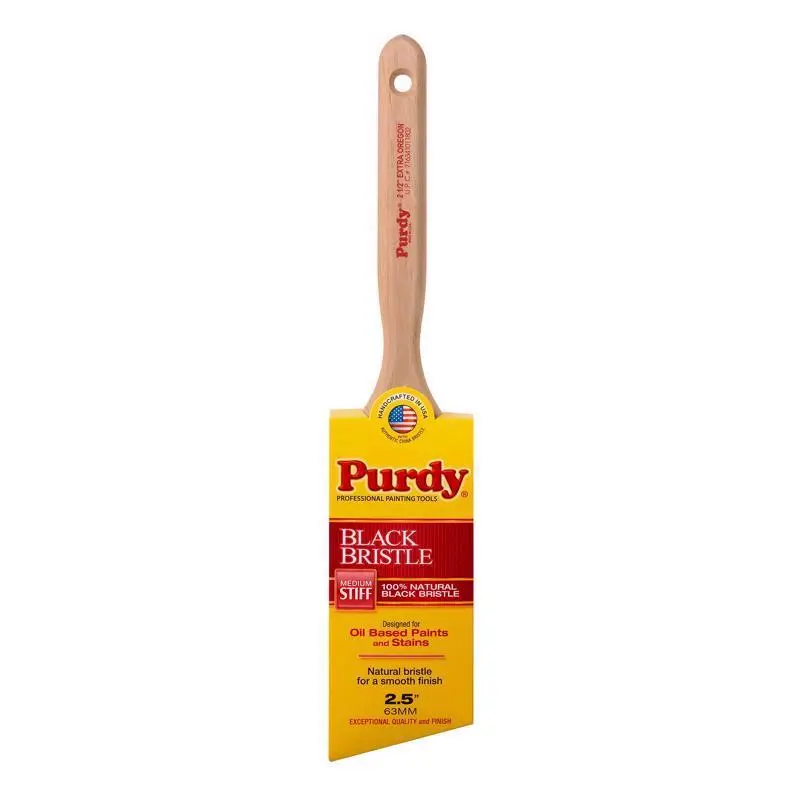 Purdy Black Bristle Extra Oregon 2-1/2 in. Medium Stiff Angle Trim Paint Brush - Deal of The Week