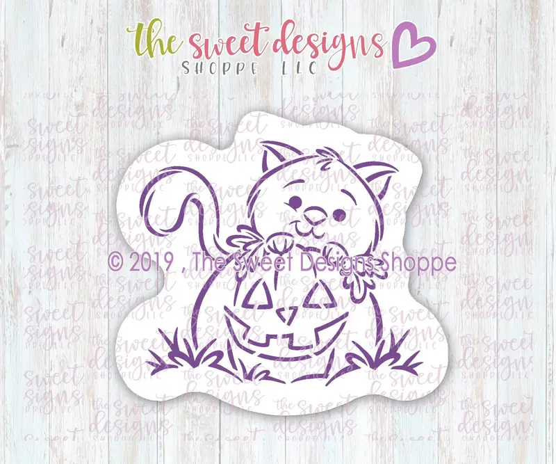 PYOC Cookie Cutter - Cat Pumpkin - Cookie Cutter Only