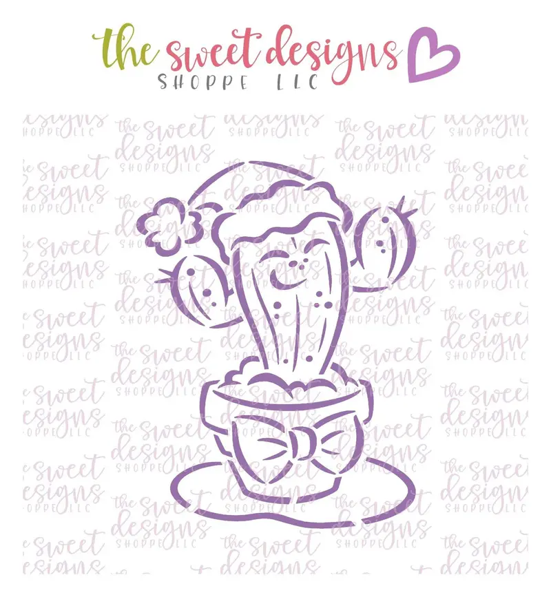 PYOC Stencil - Christmas Cactus - Stencil