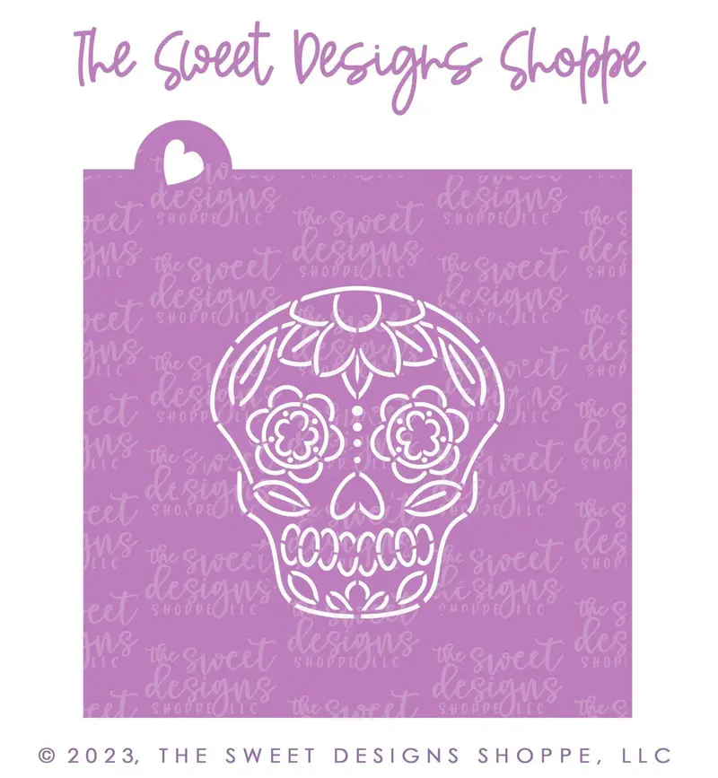 PYOC Stencil - Sugar Skull - Stencil