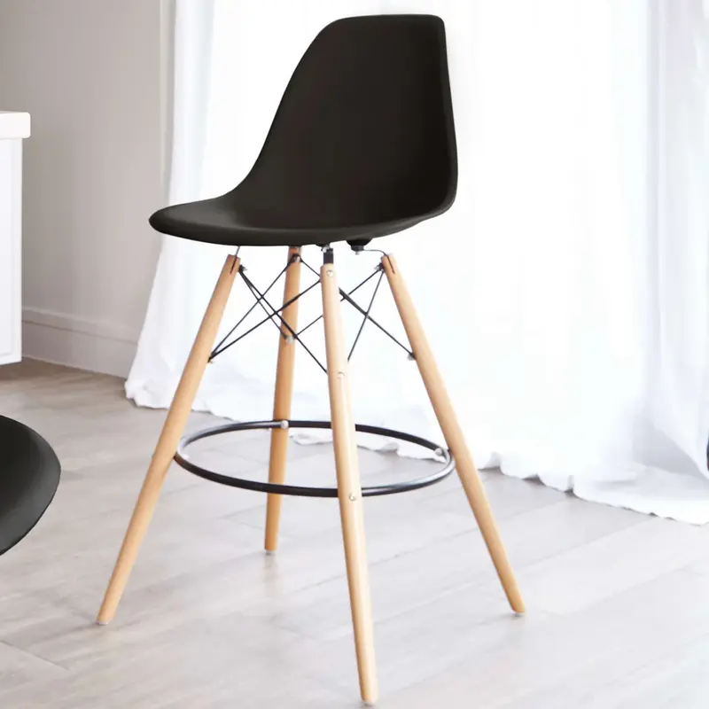 Pyramid Counter Stool, Black By World Modern Design