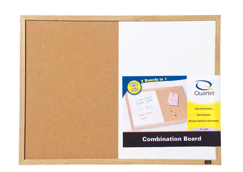 Quartet 17 in. H X 23 in. W Screw-Mounted Bulletin Board/Dry Erase Board - Open Box