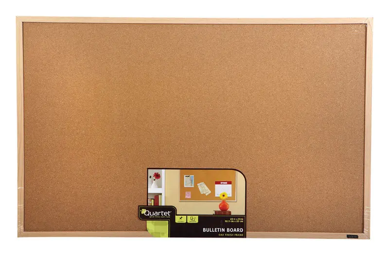 Quartet 22.5 in. H x 35 in. W Screw-Mounted Bulletin Board - Open Box