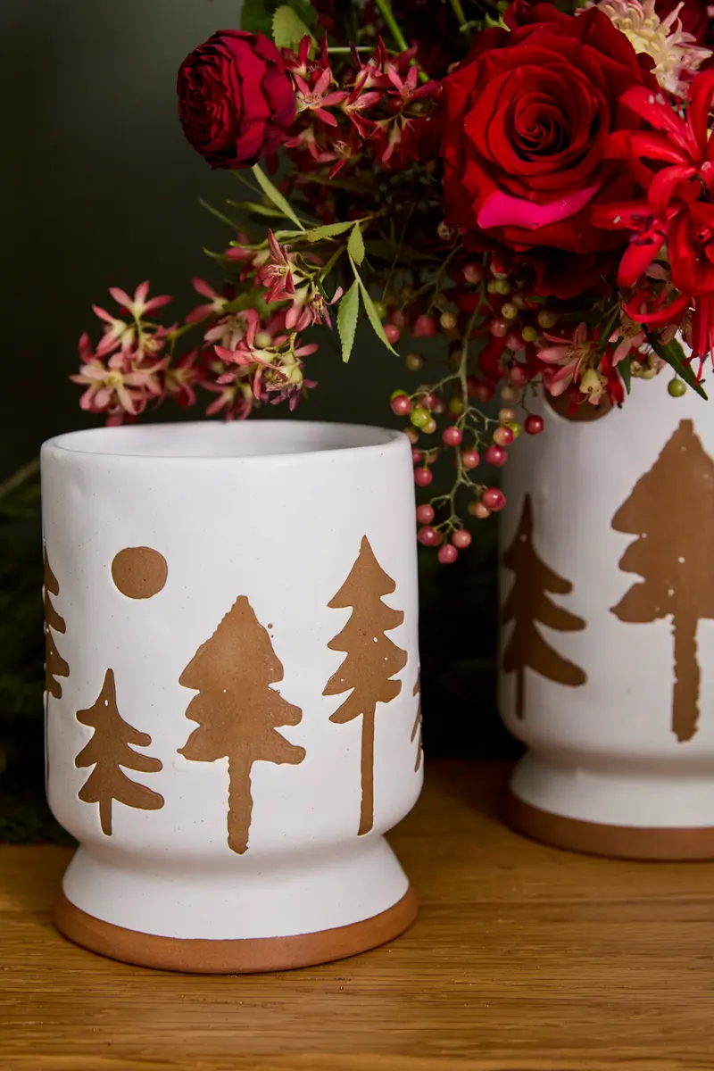 Quiet Forest Vase Set of 4 By Accent Decor
