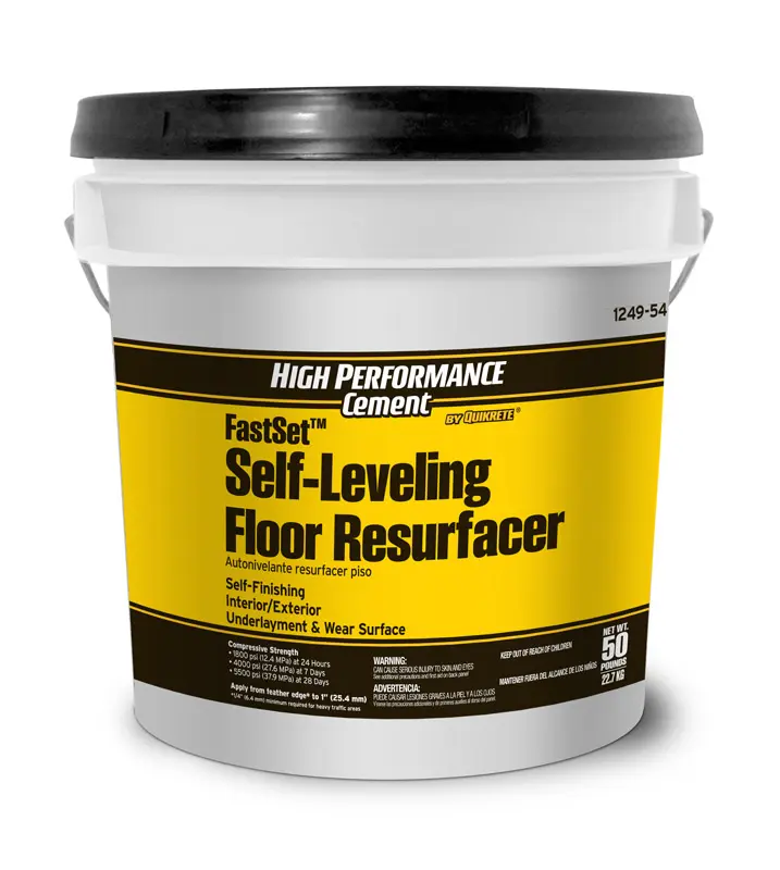 Quikrete FastSet Gray Commercial & Residential Self-Leveling Floor Resurfacer 50 lbs. - Open Box