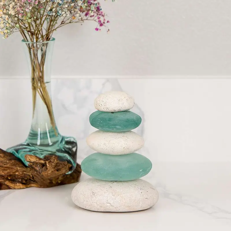 Quintuple Serenity Cairn Set of 3 By Garden Age Supply