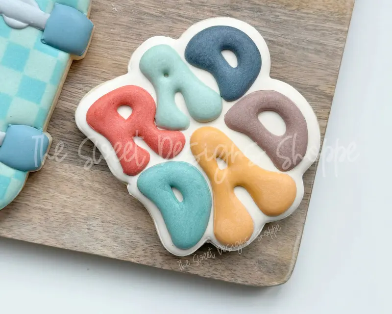 Rad Dad Plaque - Cookie Cutter