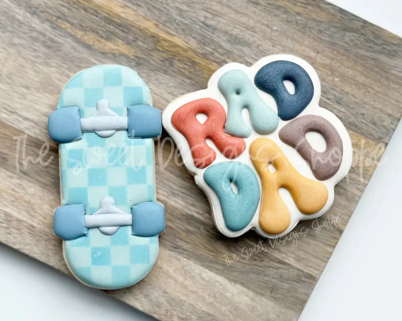 Rad Dad & Skateboard Cookie Cutter Set - Set of 2 - Cookie Cutters