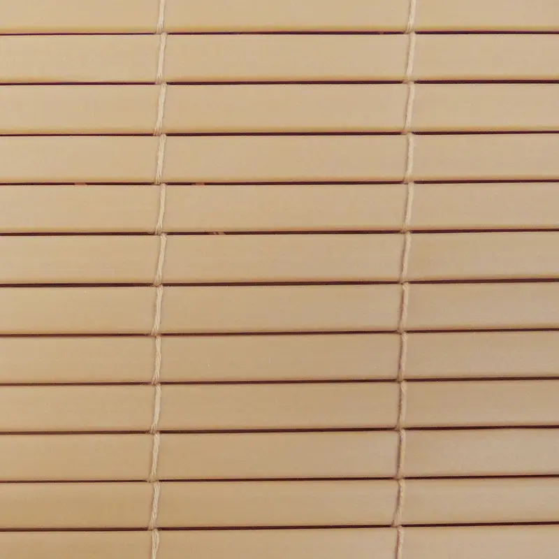 Radiance Vinyl Rollup Shade 72 in. W X 72 in. H Bamboo Cordless - Open Box