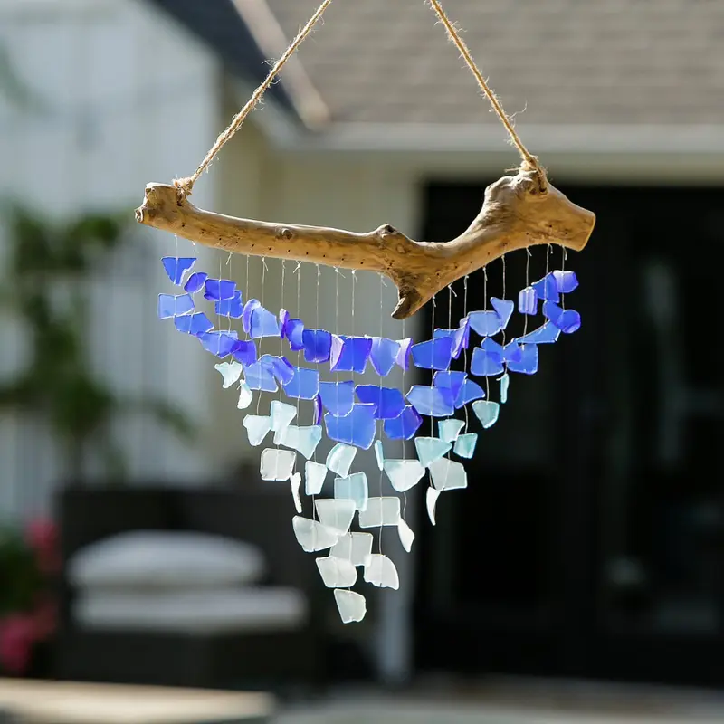 Raindrop Butterfly Mobile - Large - Multicolor Set of 4 By Garden Age Supply