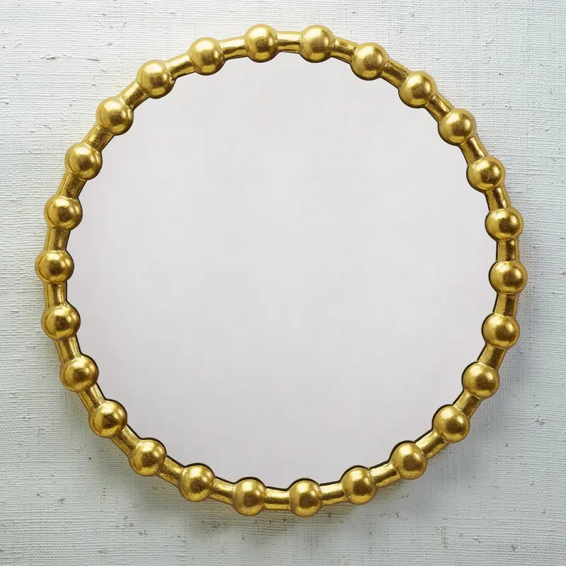 Raleigh Golden Mirror Wall Decor By Two's Company