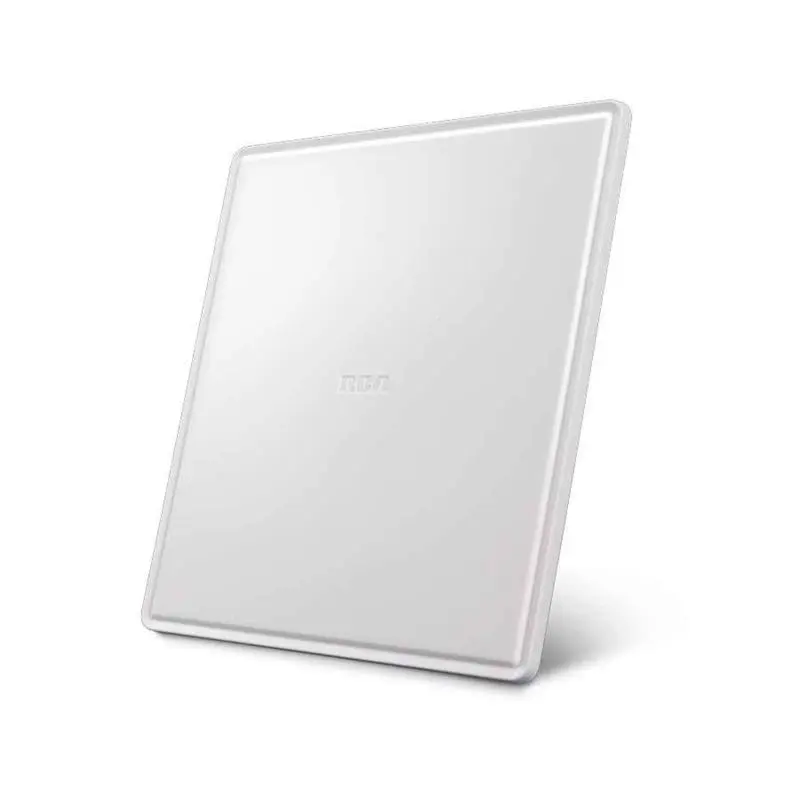 RCA White Amplified 30 mi. Range Coax F-Connector Free HDTV Digital Antenna for Indoor - Deal of The Week