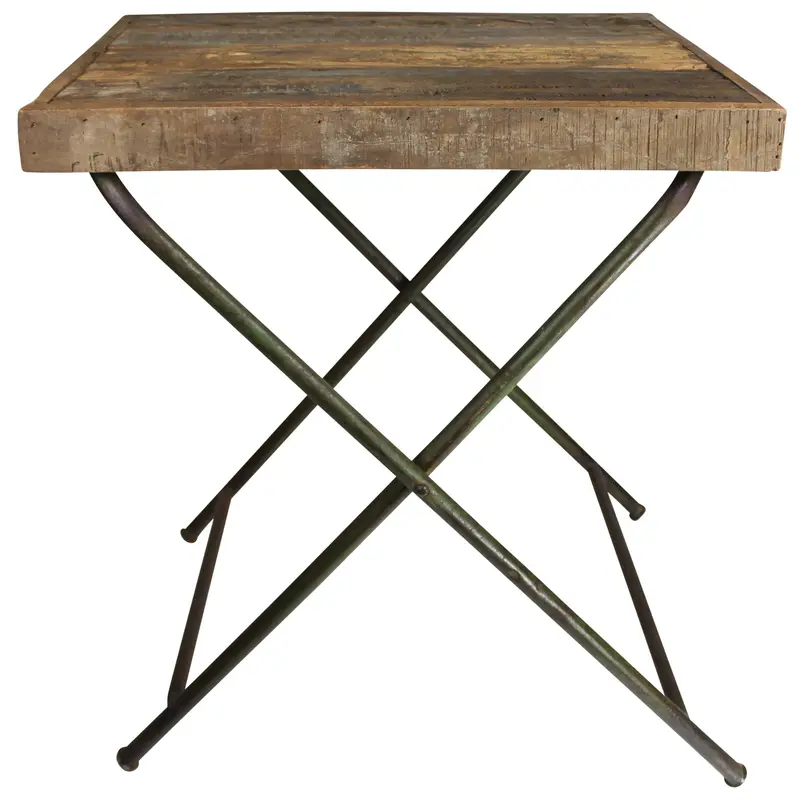 Reclaimed Wood Folding Table By Homeroots
