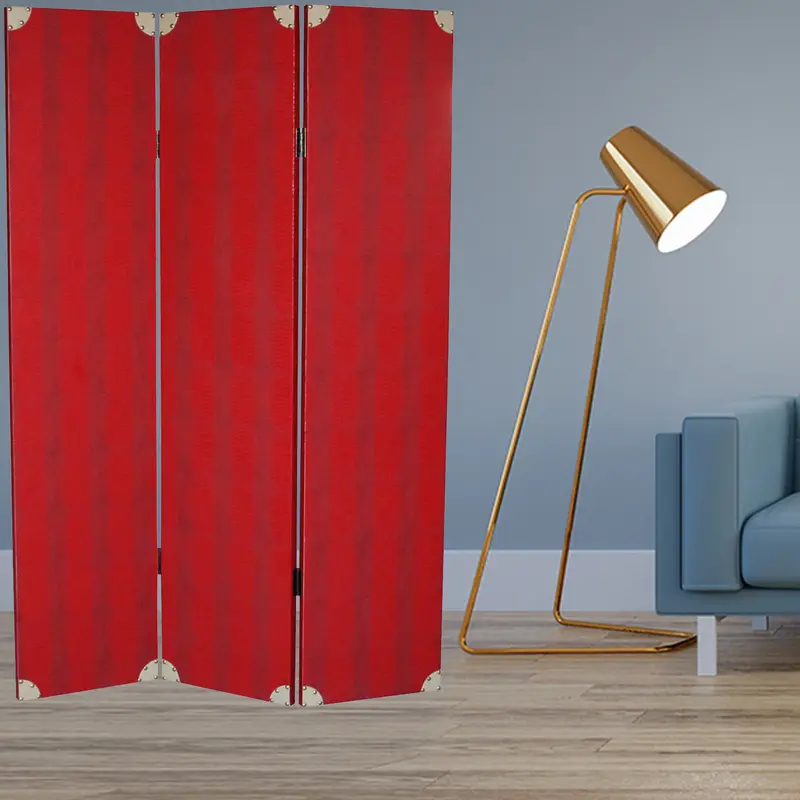 Red Wood Screen By Homeroots - 274691