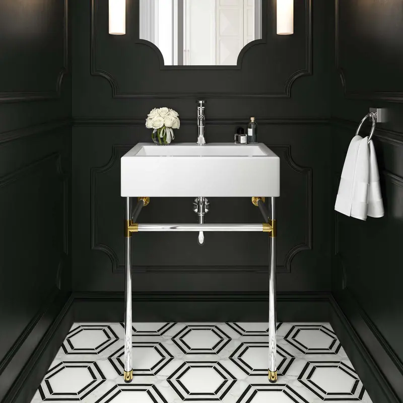 Redeem 24" Silver Stainless Steel Wall-Mount Bathroom Vanity By Modway - EEI-5538