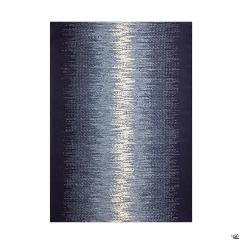 Reflective Ocean Blue Outdoor Rug