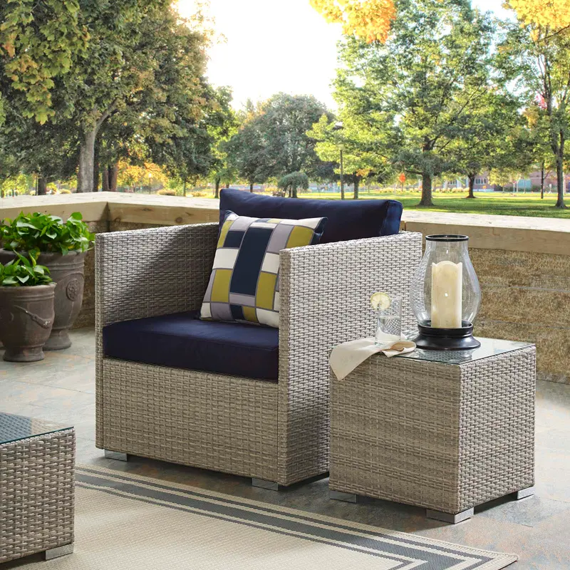 Repose Sunbrella® Fabric Outdoor Patio Armchair By Modway - EEI-2961