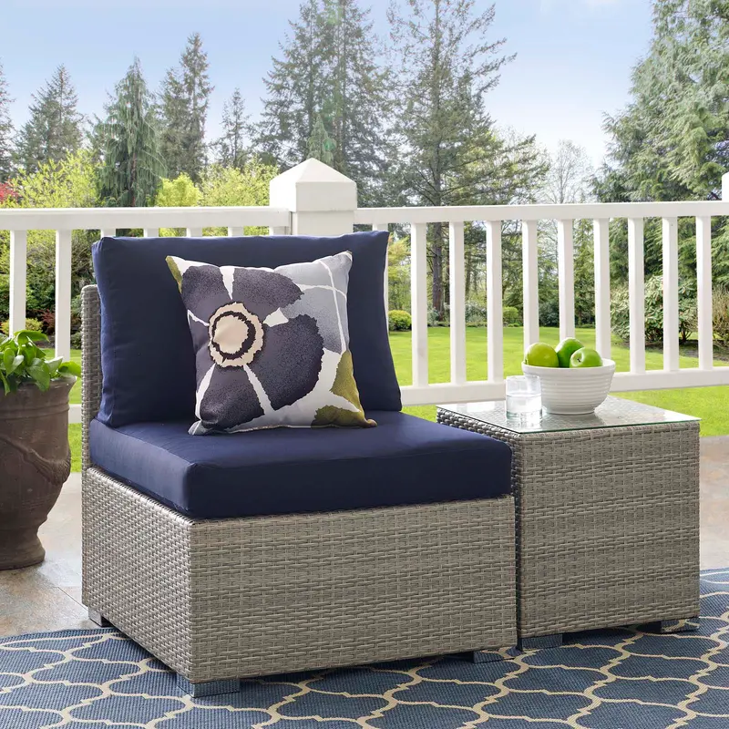 Repose Sunbrella® Fabric Outdoor Patio Armless Chair By Modway - EEI-2959