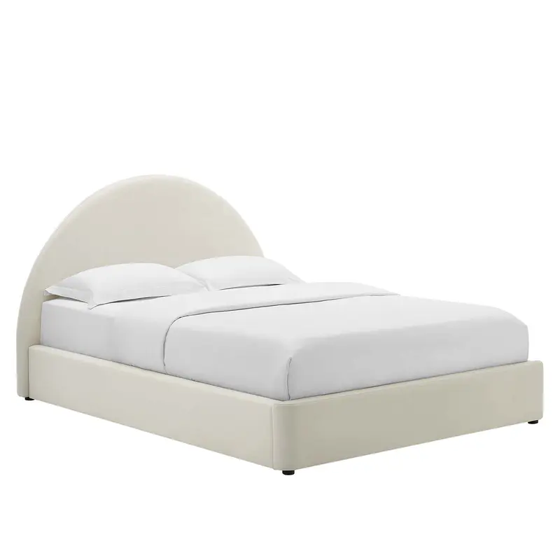 Resort Performance Velvet Arched Round Full Platform Bed By Modway - MOD-7131