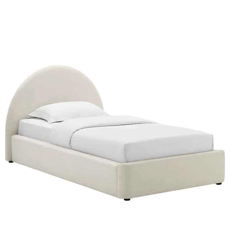 Resort Performance Velvet Arched Round Twin Platform Bed By Modway - MOD-7129