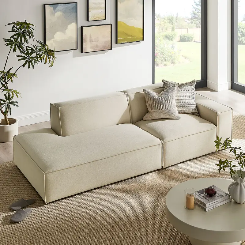 Restore 2-Piece Performance Fabric Upholstered Modular Loveseat by Modway