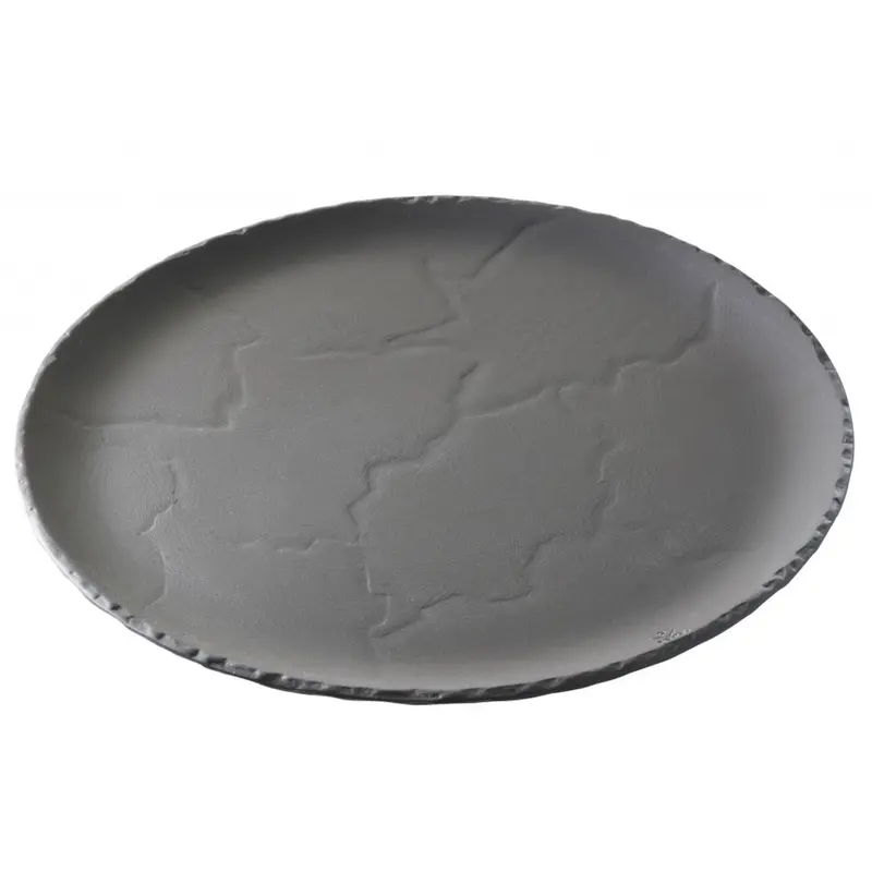 Revol Basalt 641316 Ceramic Pizza Plate With Slate Effect