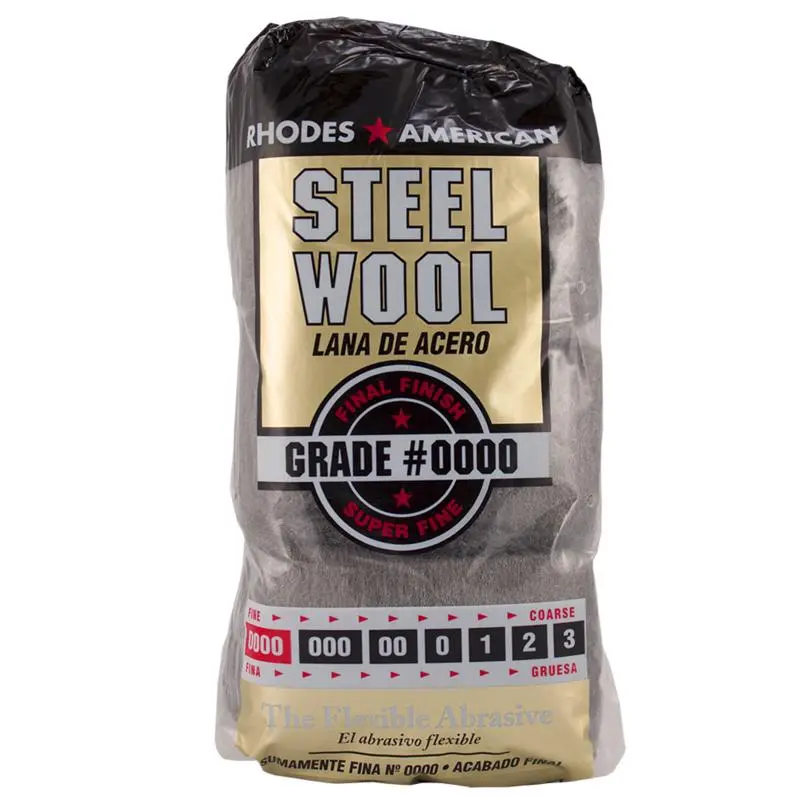 Rhodes American 0000 Grade Super Fine Steel Wool Pad 12 pk (Pack of 6) - Deal of The Week
