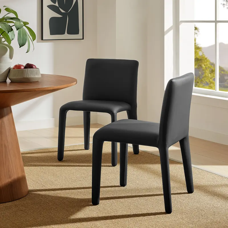 Rhodes Vegan Leather Upholstered Dining Chair by Modway