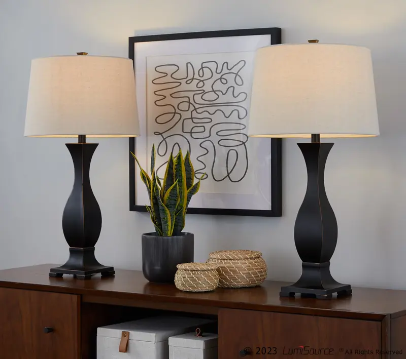 Riley 29" Polyresin Table Lamp - Set of 2 By LumiSource - GTP29-RILEY ORBNA2
