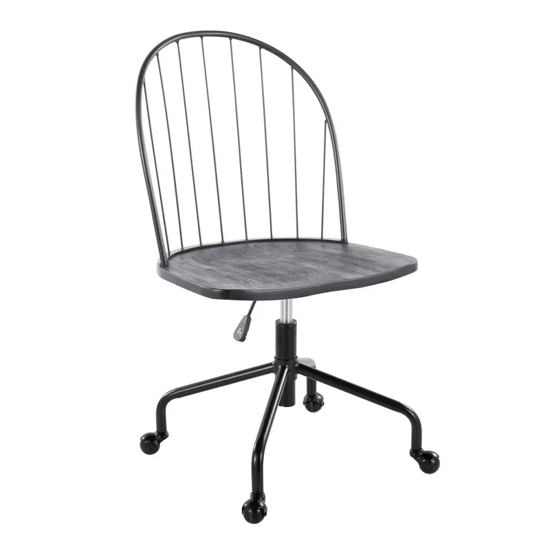 Riley Adjustable High Back Office Chair Black By LumiSource