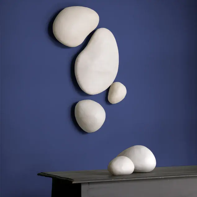 River Stone 19.5"L Wall Art By Gold Leaf Design Group