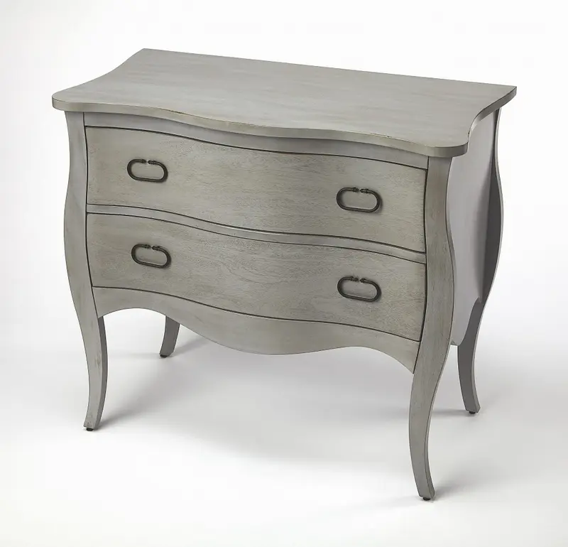 Rochelle Gray 2 Drawer Chest By Homeroots