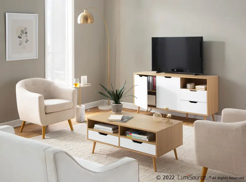 Rockwell Chair Cream By LumiSource