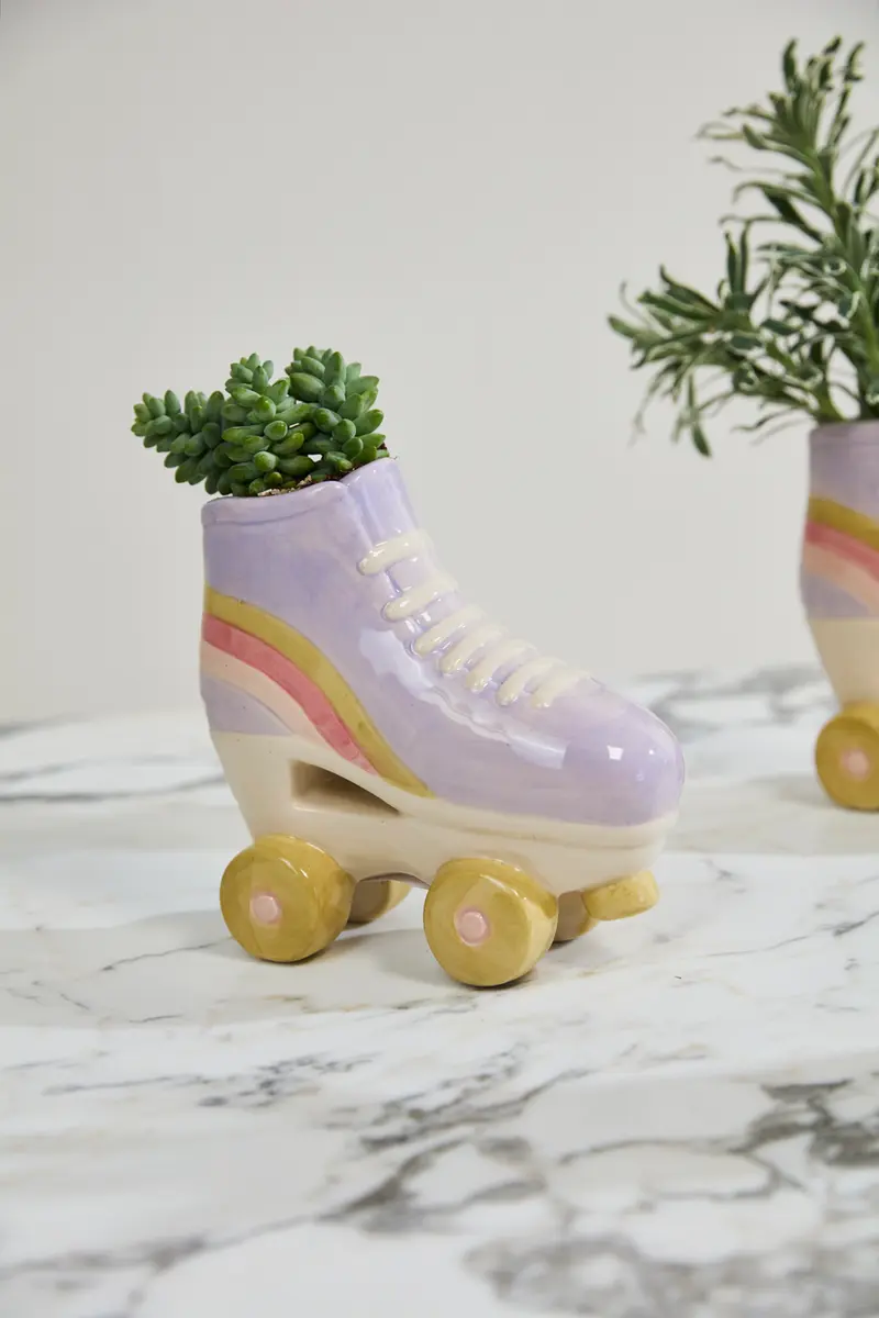 Rollerskate Planter Set of 2 By Accent Decor