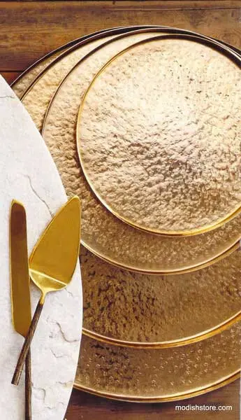 Roost Textured Brass Trays