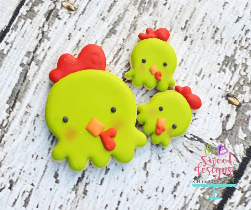 Rooster Face v2- Cookie Cutter