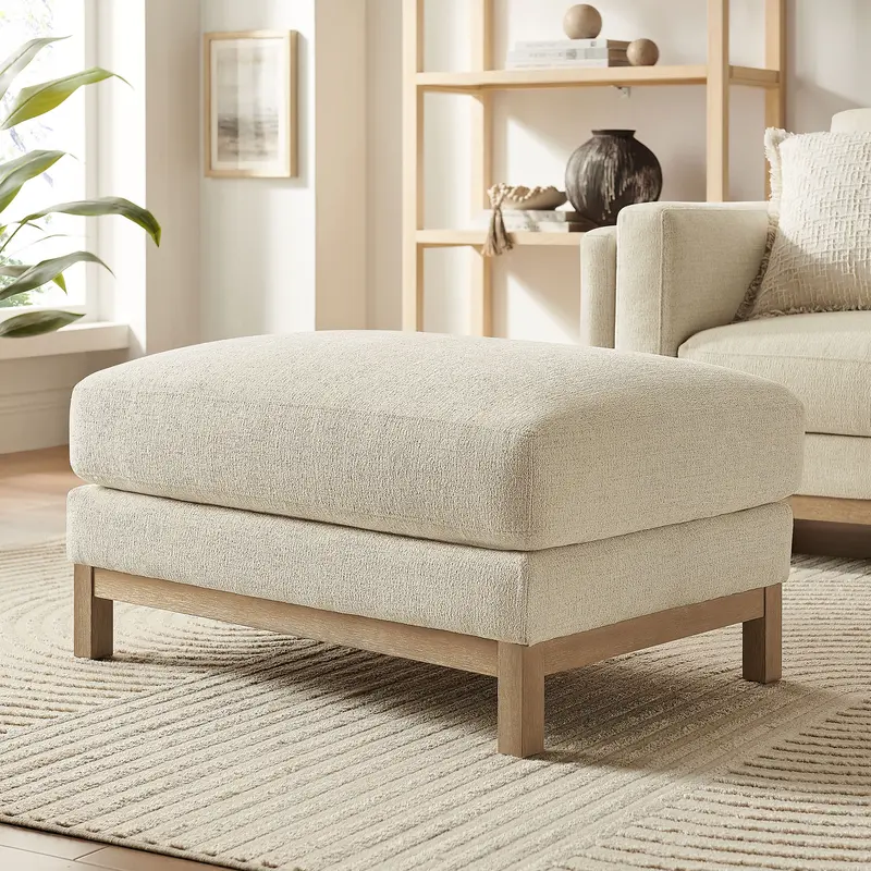 Roscoe Fabric Ottoman by Modway