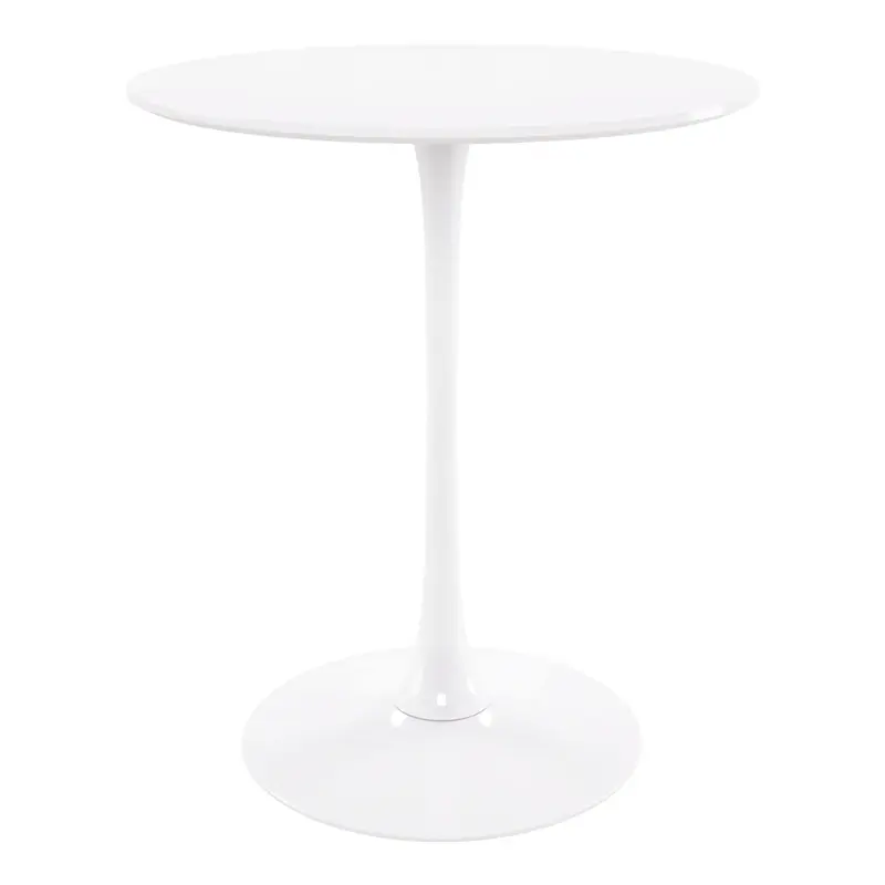 Rose 35.5" Round Wood Top Bar Table By World Modern Design