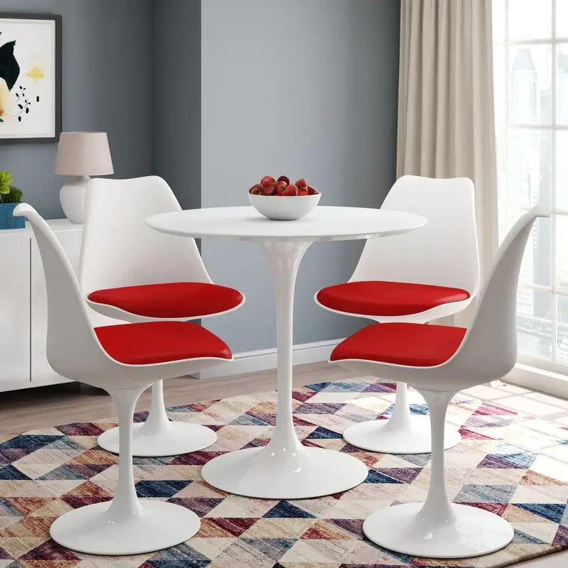 Rose 36" Round Fiberglass Dining Table By World Modern Design