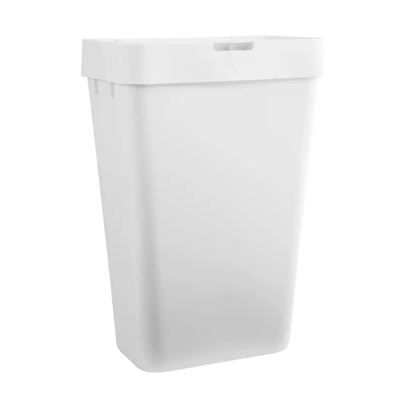 Rubbermaid 12.2 gal Black Resin Trash Can